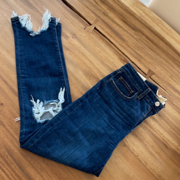 L’AGENCE Paris high rise distressed jeans size 26 - Picture 2 of 5